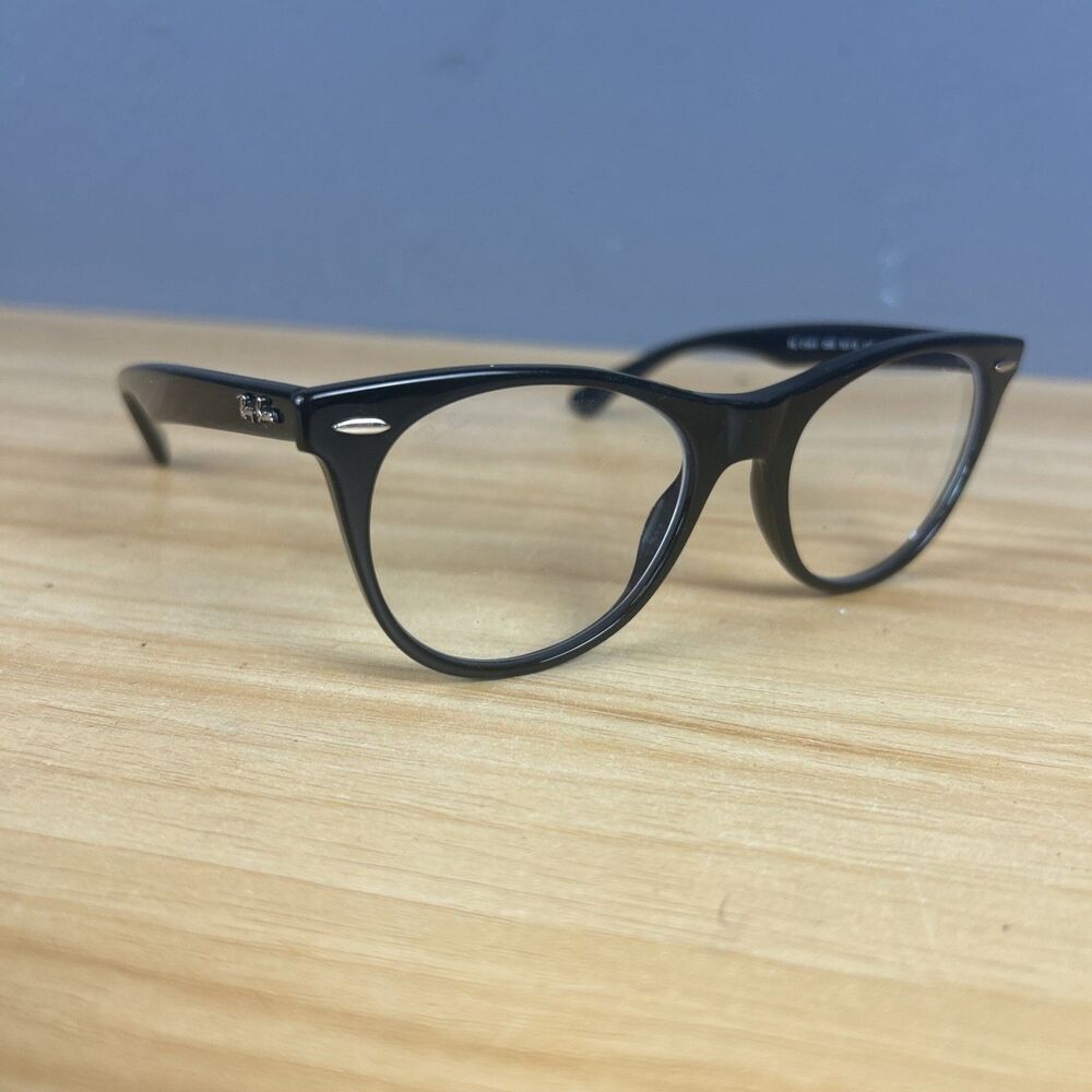 Ray-Ban RB2185-V 2000 Eyeglasses Black Frames Only Horn Rim 50-18-145
